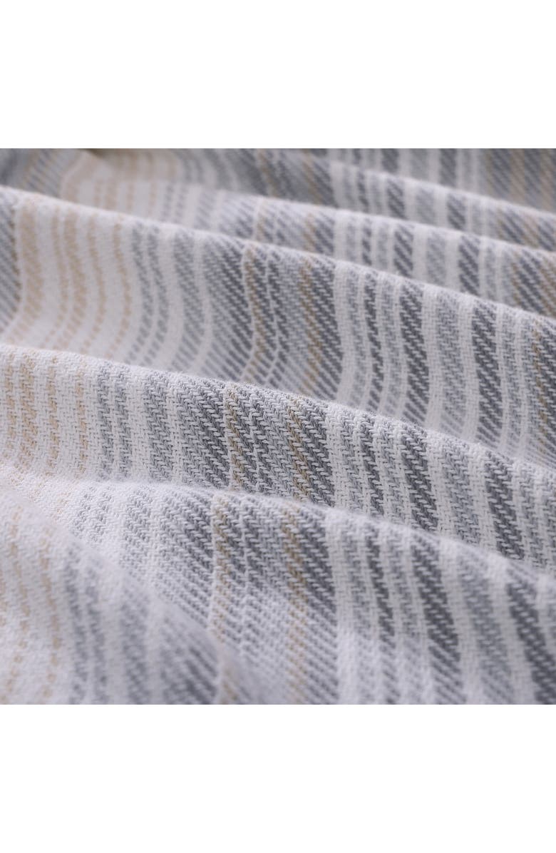 Tommy Bahama Sandy Shore Stripe Cotton Blanket, Alternate, color, Dune