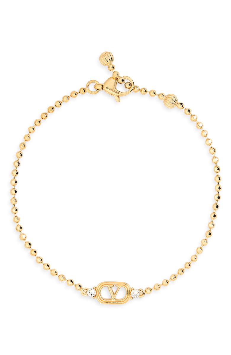 Valentino Garavani Ovalette Bracelet, Main, color, Gold