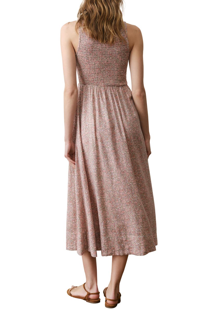 Marine Layer Darcy Floral Smock Midi Dress, Alternate, color, Bouquet