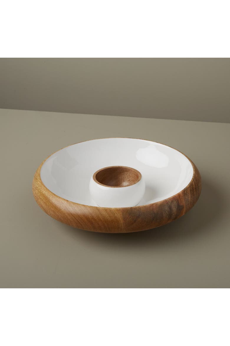 Madras Curva Chip & Dip Bowl Set, Alternate, color, Natural