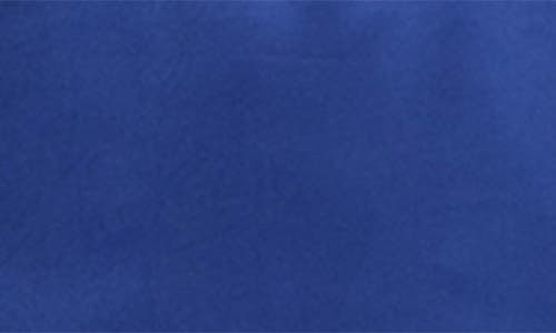 Trina Turk Amuse Satin Short Dress With V-back In Majorelle Blue