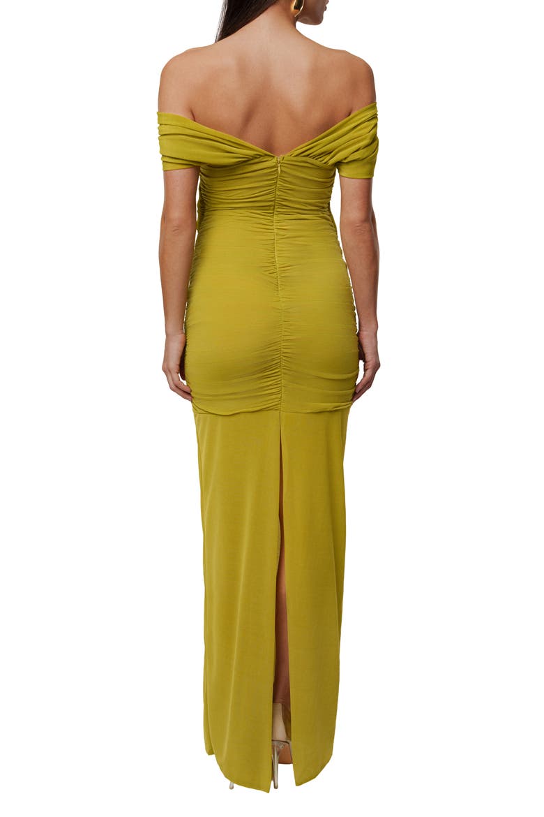 Alessandra Off the Shoulder Dress, Alternate, color, GREEN