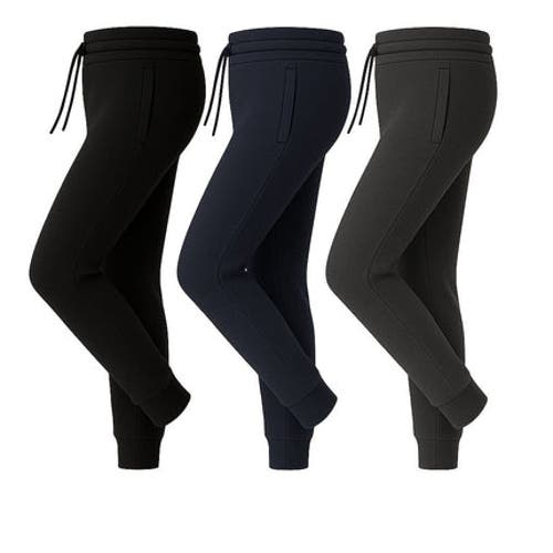 Benben 3 Pack Ultra Soft Fleece Jogger Sweatpants In Multi