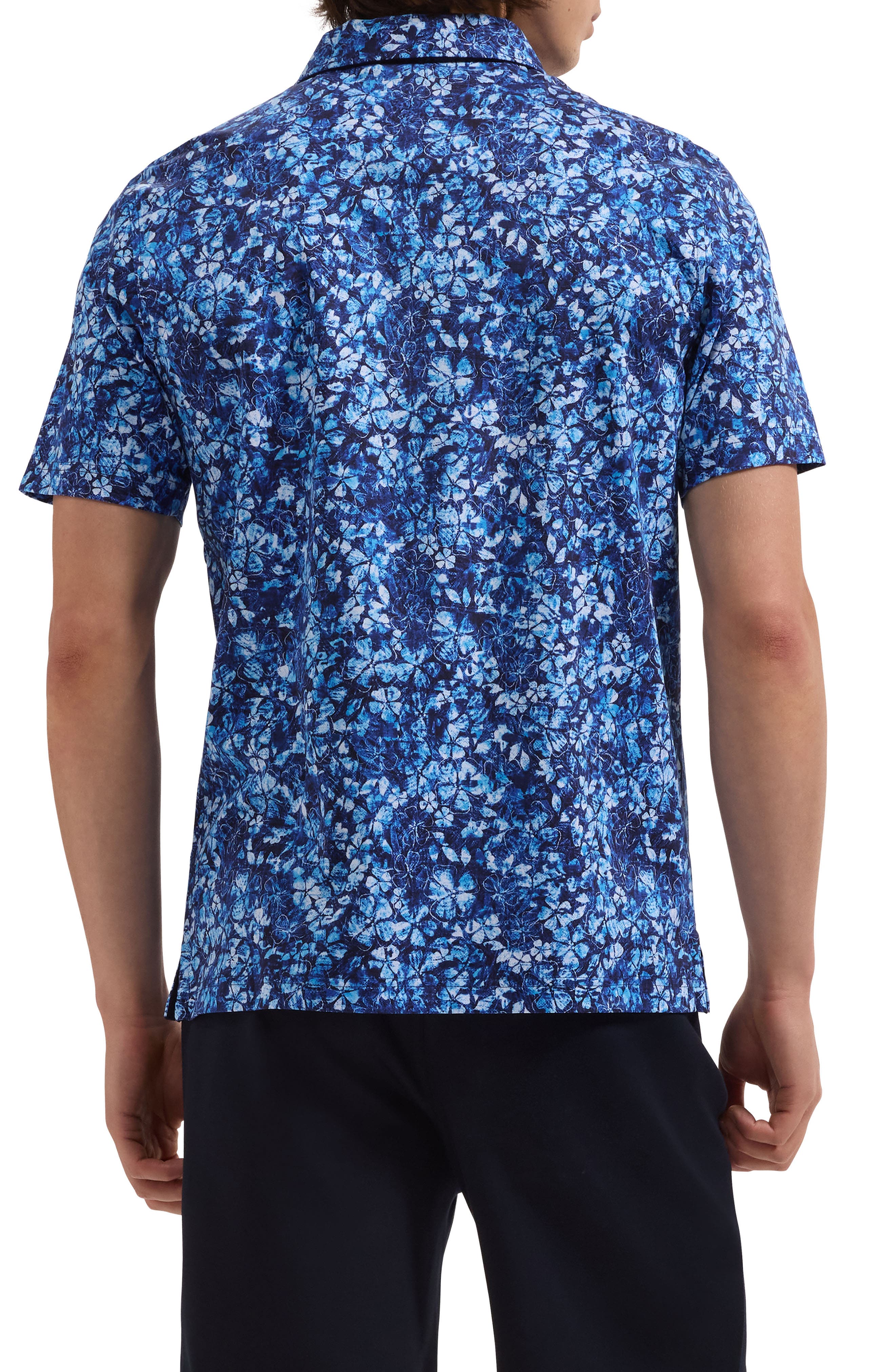 Hendrix Digital Floral Print Pima Cotton Polo - image 2