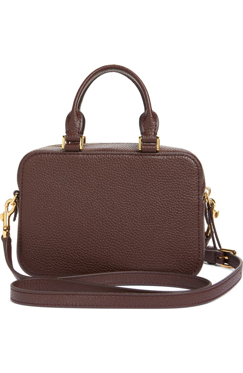 Veronica Beard Boxy Top Handle Leather Bag, Alternate, color,