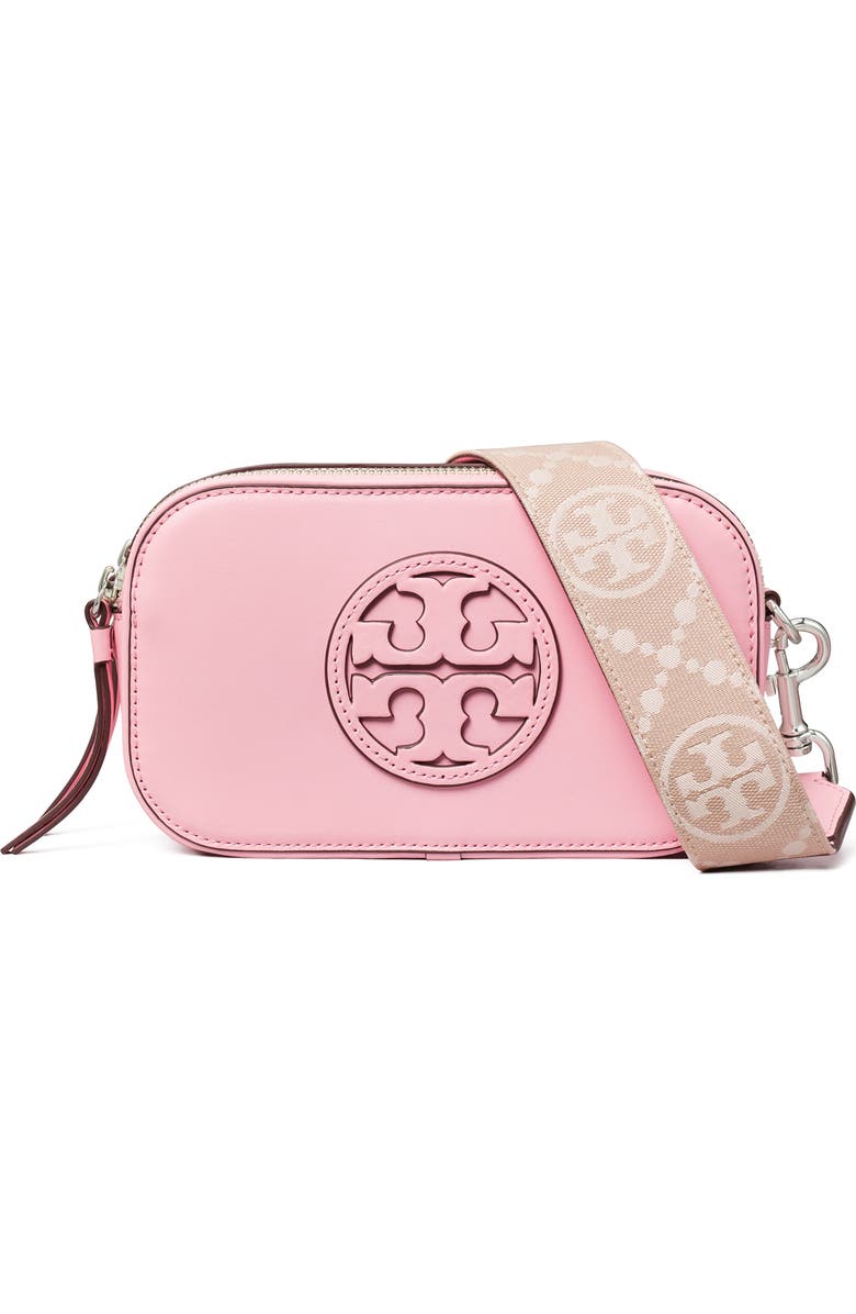Tory Burch Mini Miller Leather Crossbody Bag, Main, color,