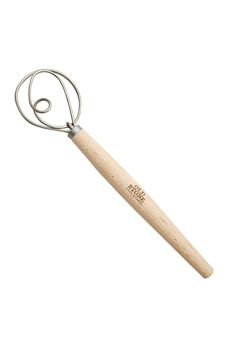 Old Stone Dough Whisk, 11.5-Inch, Main, color, Natural/Silver