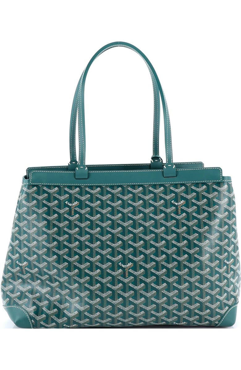 Pre-Owned Goyard Bellechasse Bag Coated Canvas PM, Alternate, color, Green