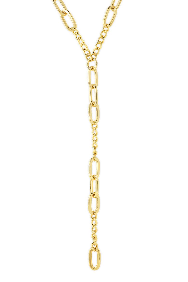 Cynthia Mixed Link Y-Necklace, Main, color, GOLD