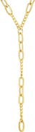 Sterling Forever Cynthia Mixed Link Y-Necklace