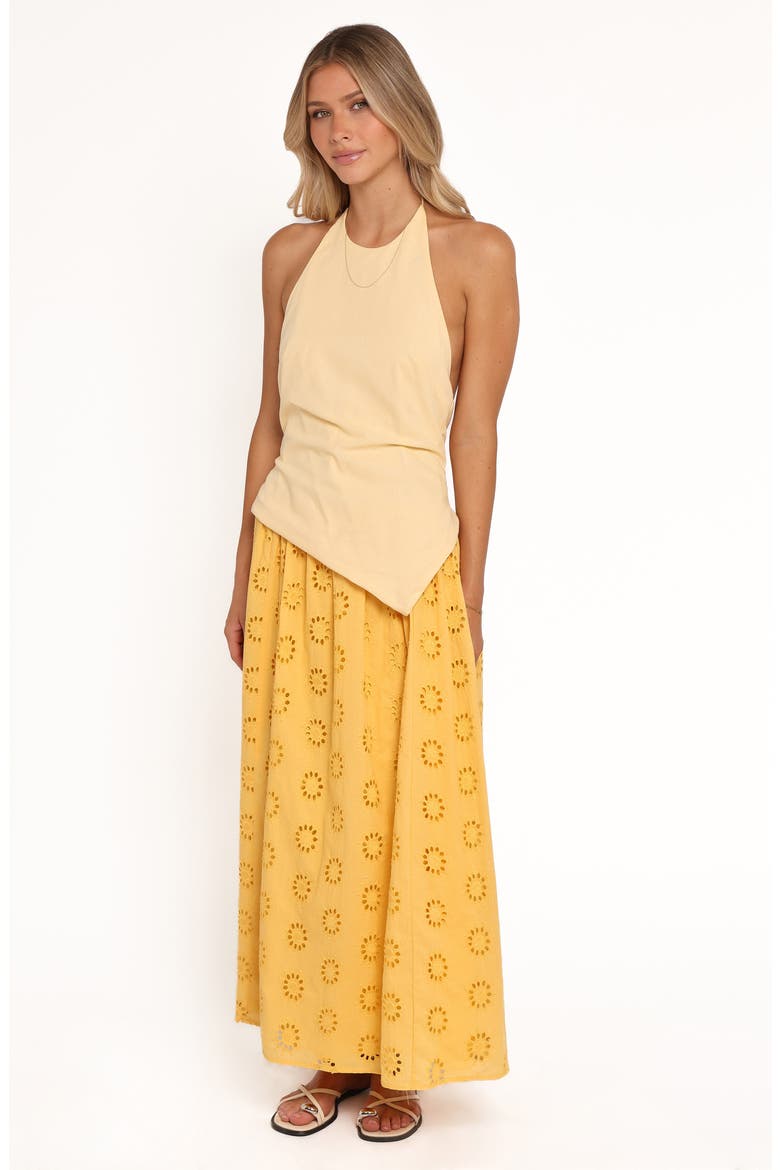 Dillon Cotton Eyelet Skirt, Alternate, color, MANGO