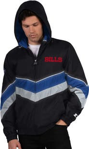 STARTER Men's Starter Black/Royal Buffalo Bills Thursday Night Gridiron Full-Zip Jacket
