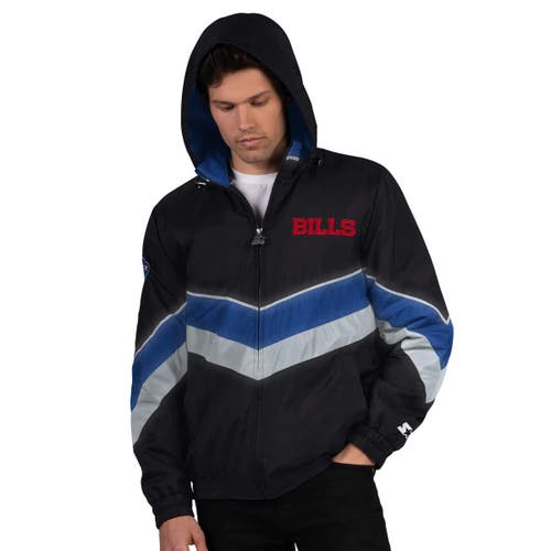 Starter Black/royal Buffalo Bills Thursday Night Gridiron Full-zip Jacket