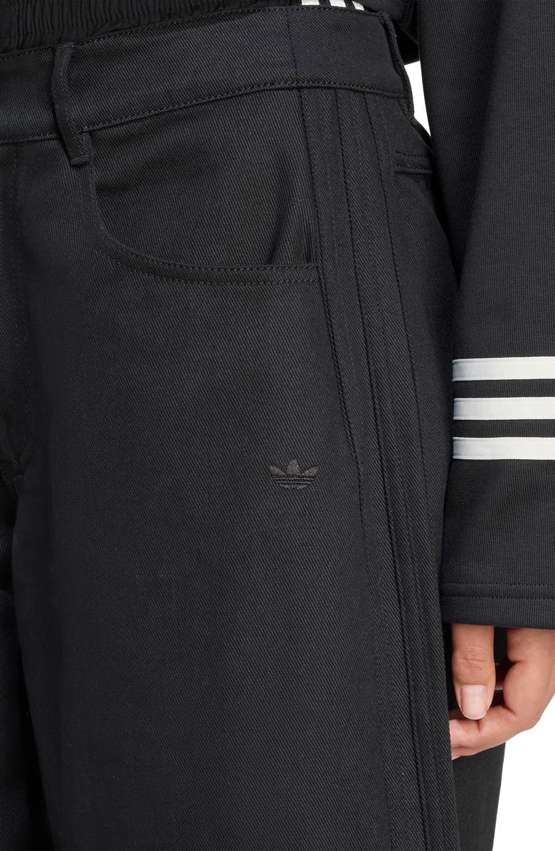 adidas Firebird Utility Denim Shorts, Alternate, color, Black