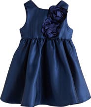 NEXT Kids' Floral Satin Party Dress