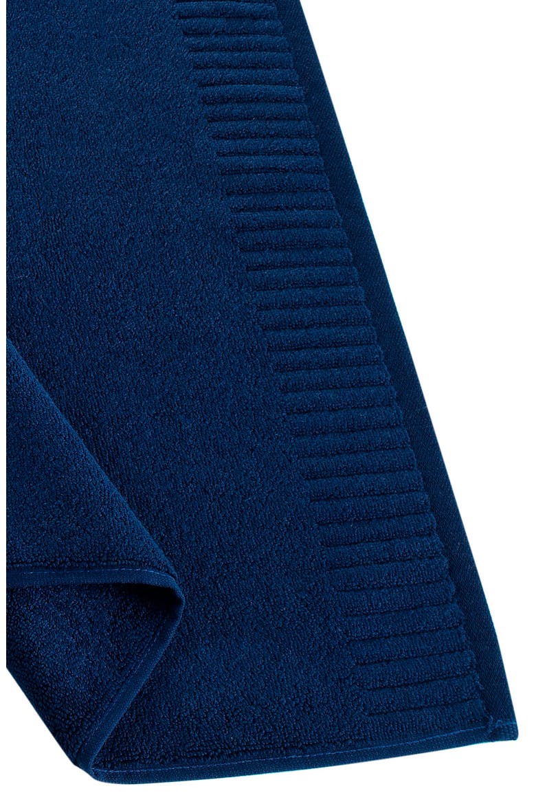 Border Bath Mat, Alternate, color, NAVY