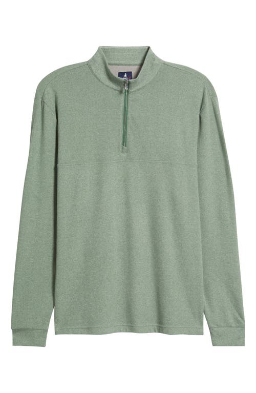 Johnnie-o Mikey Quarter Zip Pullover In Green