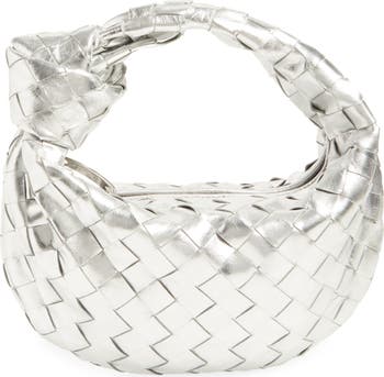 Mini Jodie Intrecciato Metallic Leather Top Handle Bag