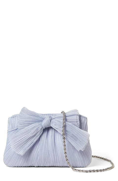Rochelle Pleated Bow Clutch