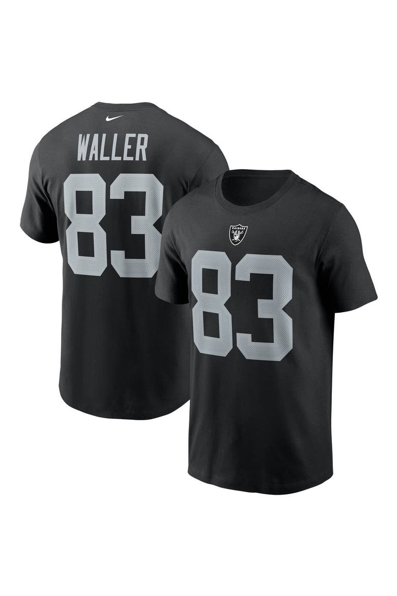 Men's Nike Darren Waller Black Las Vegas Raiders Name & Number T-Shirt, Main, color, Black
