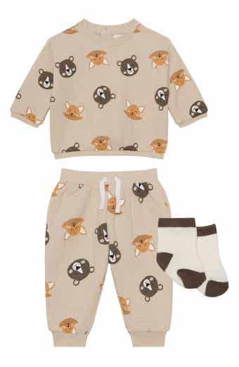 PL Baby by Petit Lem Sweatshirt, Joggers & Socks Set