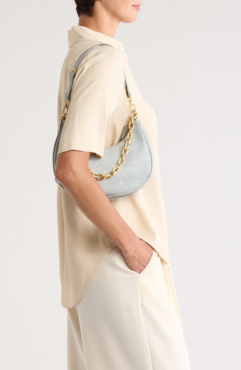 MCM Aren Small Hobo Bag, Alternate, color,