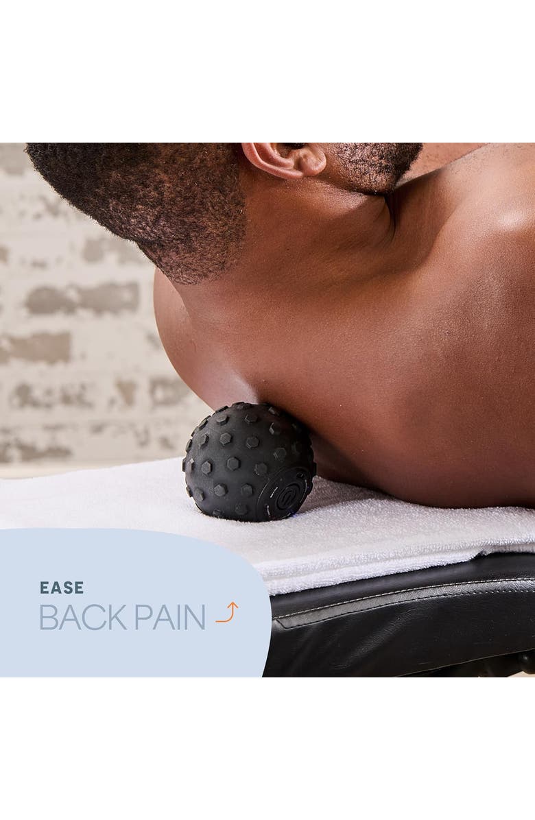 Lifepro Agility Vibrating Massage Ball 4 Speed Deep Tissue Trigger Point Therapy Ball, Alternate, color, Black