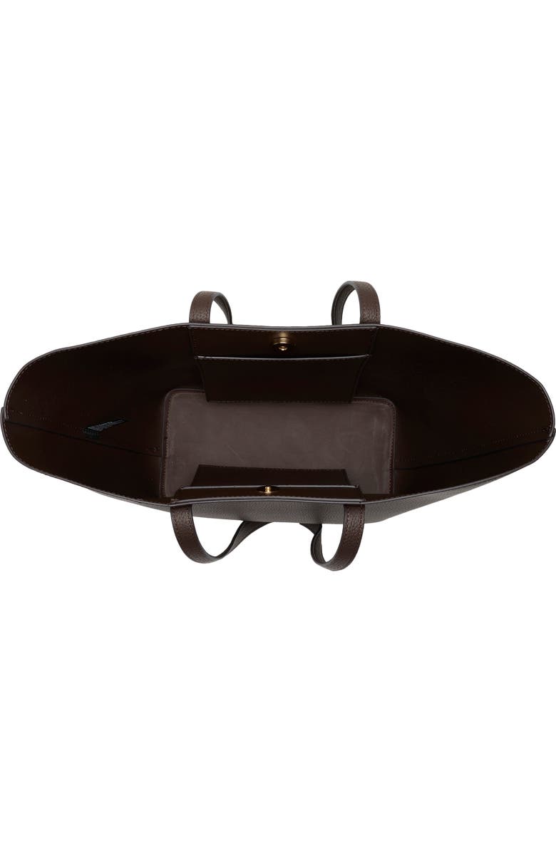 Nanette Lepore Scarf Tulip Tote with Dome Crossbody Bag, Alternate, color, Maple-Natural-Maple Fleur