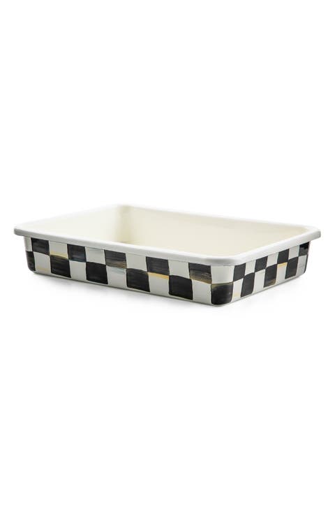 Courtly Check Enameled Steel Baking Pan