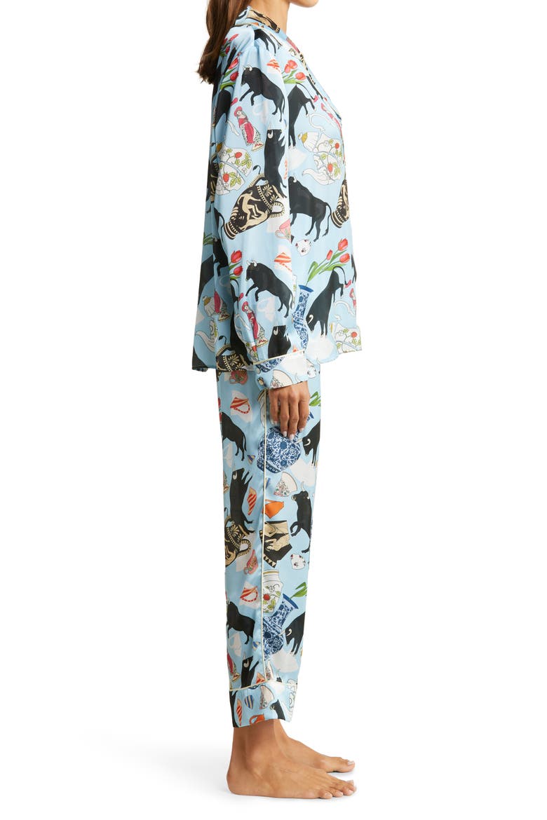 Bull In a China Shop Pajamas, Alternate, color, PORCELAIN BLUE