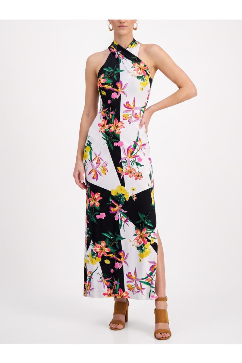 Harland Crossover Maxi Dress, Main, color, Geo Floral