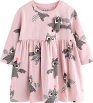 NEXT Kids' Bat Long Sleeve Jersey Dress