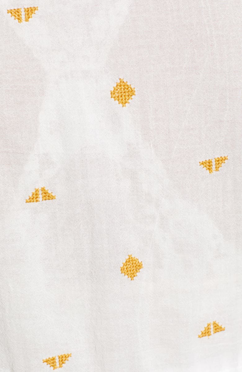 Lucky Brand Romantic Embroidered Detail Sleeveless Cotton Top, Alternate, color,