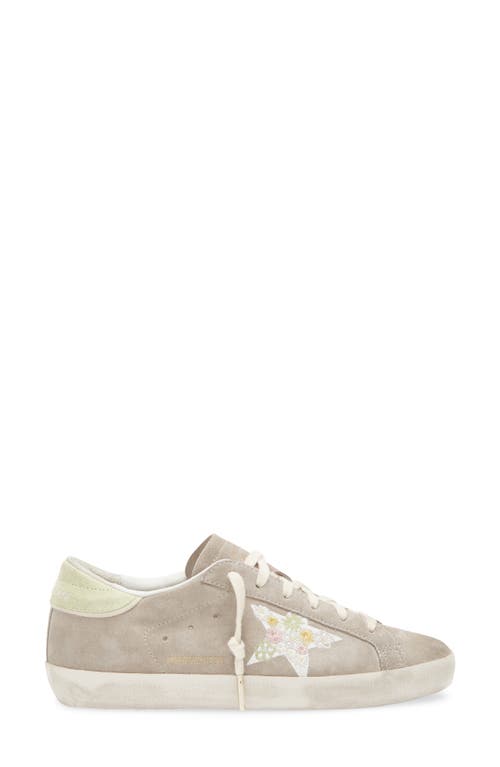Golden Goose Super-star Low Top Sneaker In Green