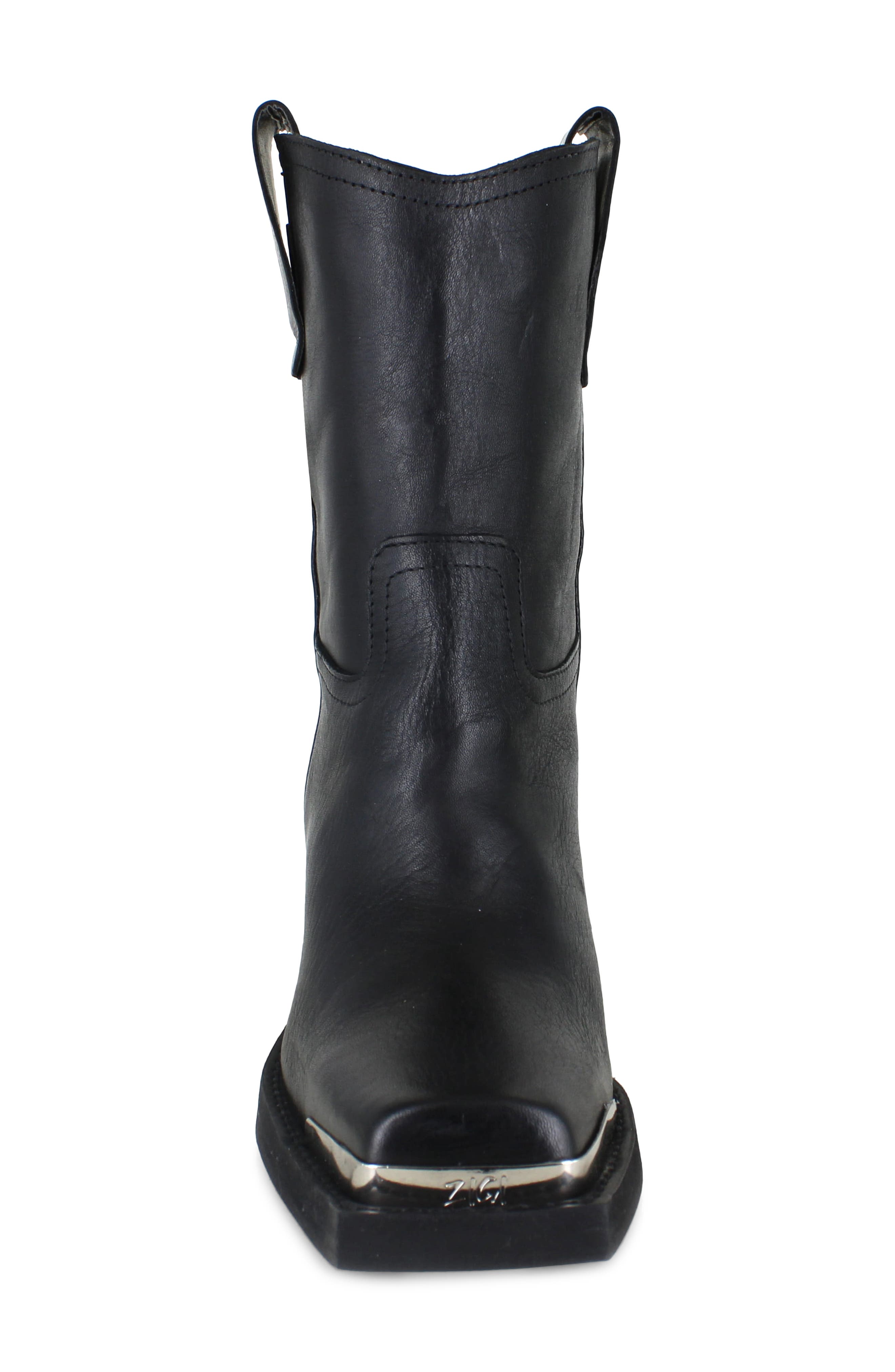 ZIGI Joshi Western Boot, Alternate, color, Black Leather