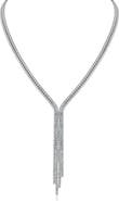CZ by Kenneth Jay Lane Cubic Zirconia Fringe Necklace
