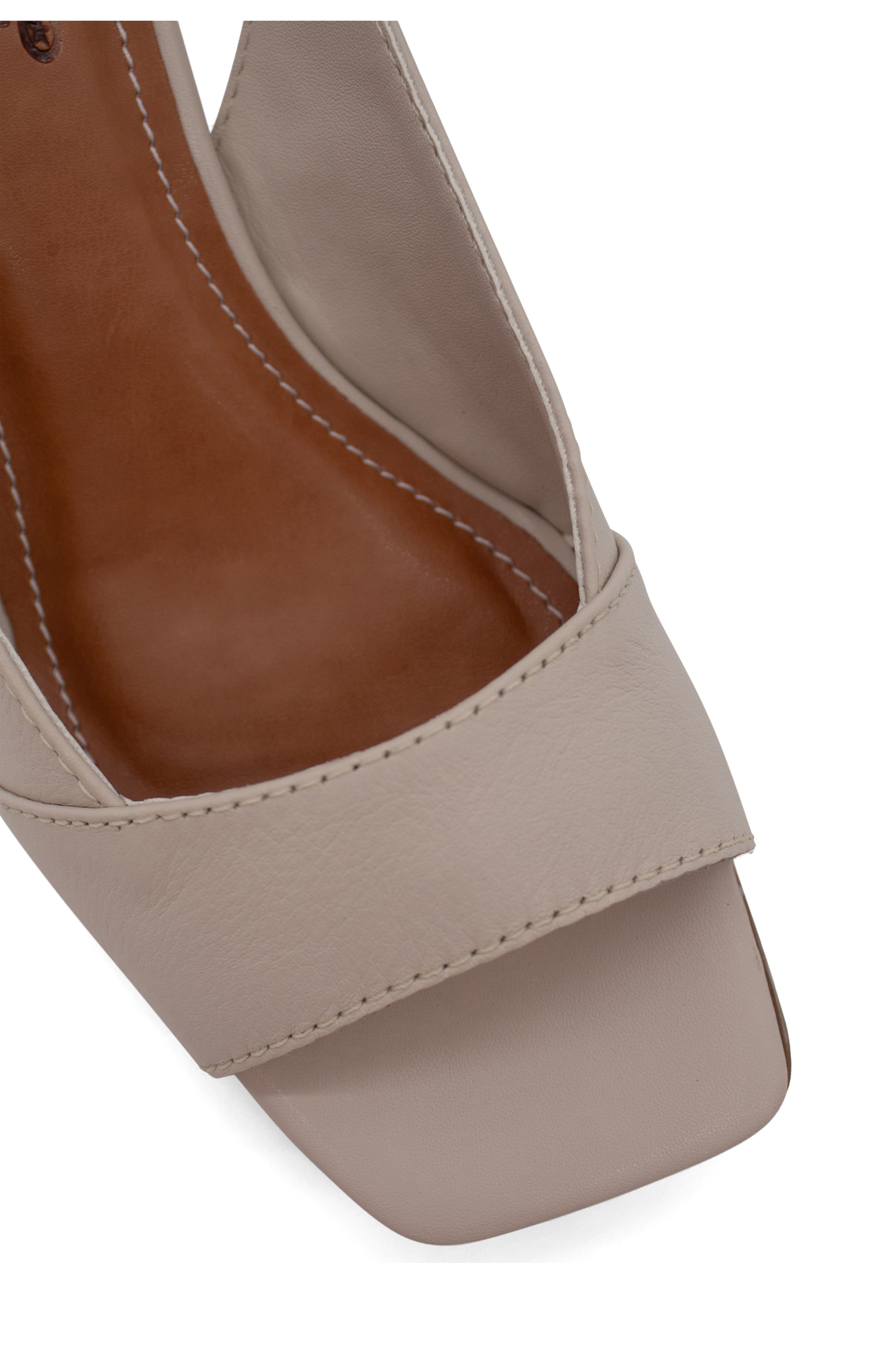 Square Toe Slingback Sandal, Alternate, color, OFF WHITE