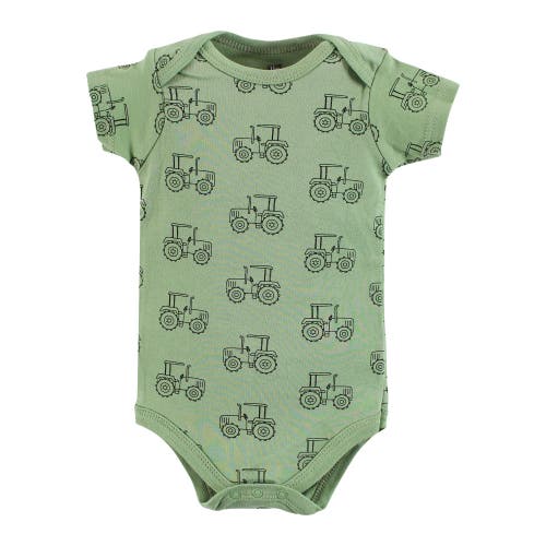 Hudson Baby Soft Cotton Bodysuit Triple Pack In Red