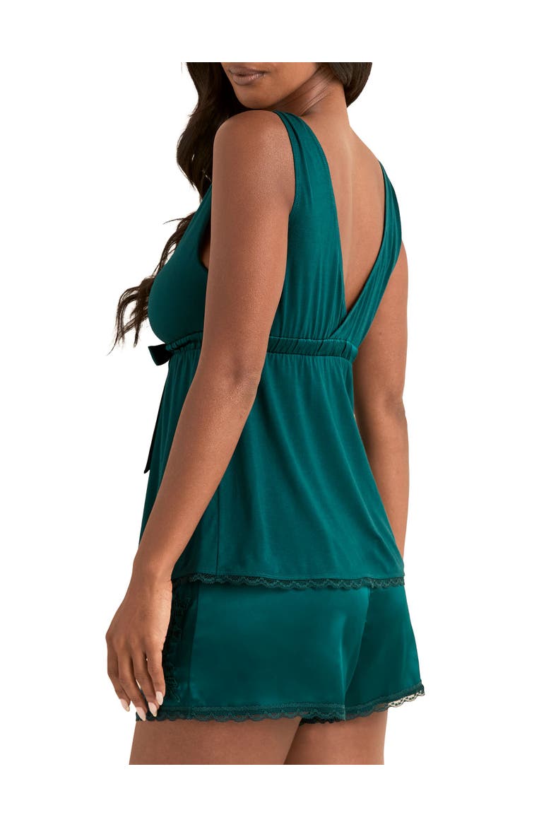 Starsha Pajama Tank & Shorts Sleep Set, Alternate, color, Dark green