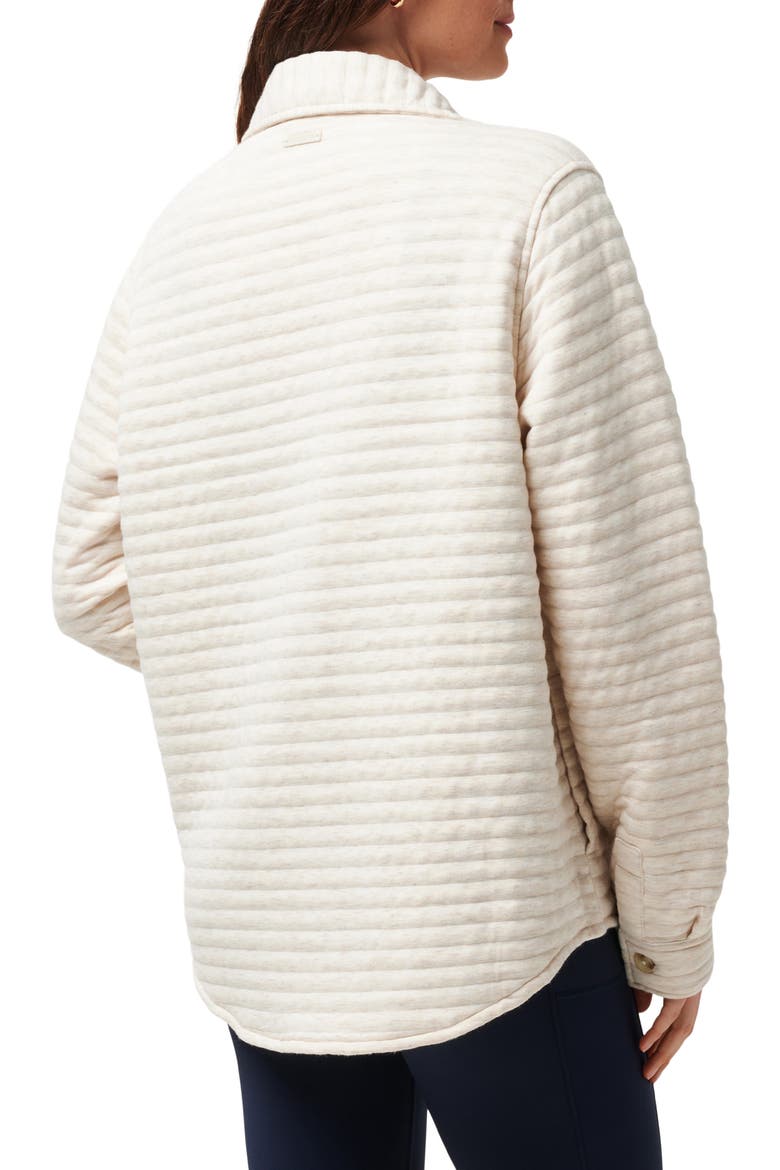 Serene Horizon Quilted Shirt Jacket, Alternate, color, HEATHER EGGNOG