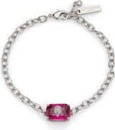 Kurt Geiger London Emerald Cut Crystal Flex Bracelet