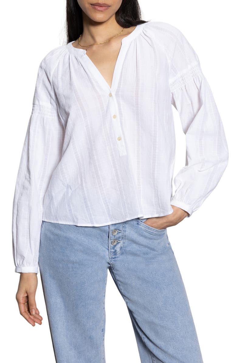Sanctuary Sunday's Best Cotton Popover Top, Main, color, 