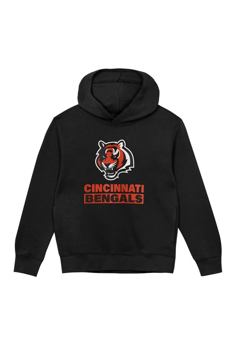 Preschool Outerstuff  Black Cincinnati Bengals Back to Basics Hoodie, Alternate, color, Black