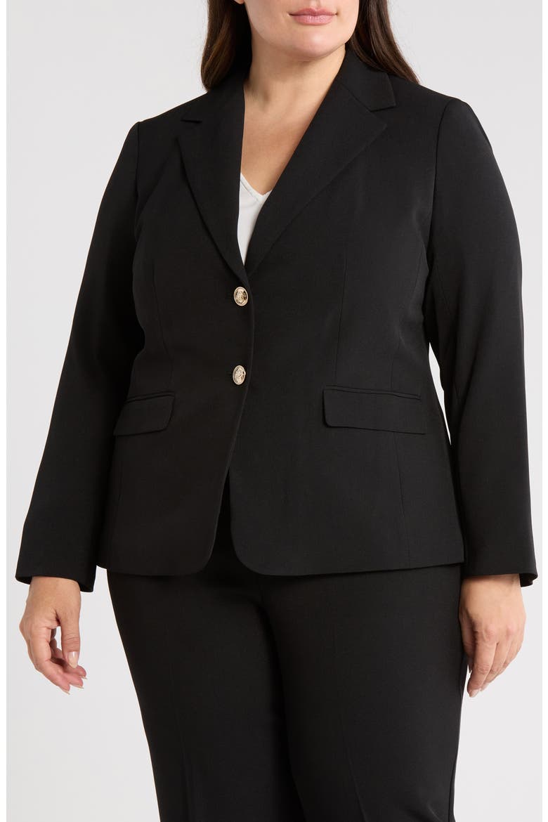 KASPER Stretch Crepe Two-Button Blazer (Women) | Nordstrom