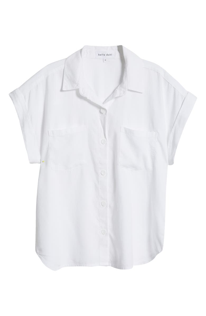 Bella Dahl Patch Pocket Button-Up Shirt, Alternate, color, White