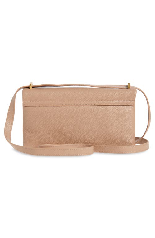 Rebecca Minkoff Megan Grained Leather East/west Crossbody Bag In Blushing