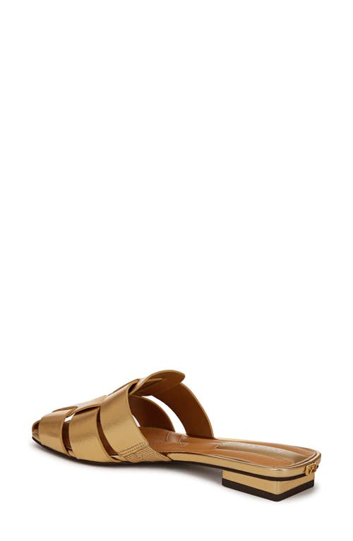 Franco Sarto Women's Tavana Fisherman Square Toe Flat Mules In Gold