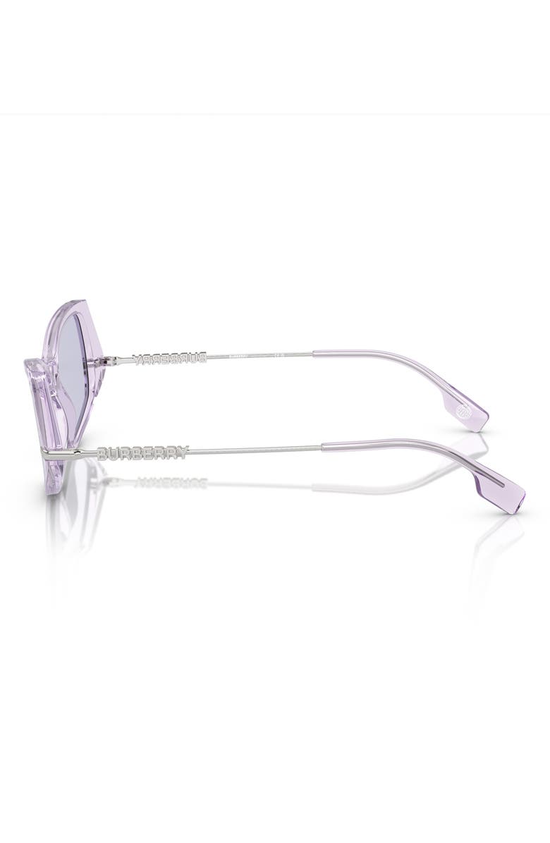 Burberry 52mm Irregular Sunglasses, Alternate, color, Lilac