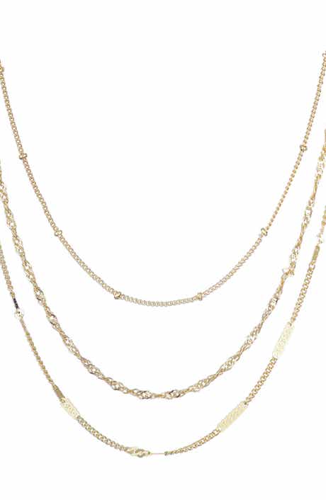 Adornia Set of 3 Assorted Chain Necklaces