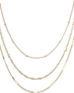 Adornia Set of 3 Assorted Chain Necklaces